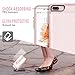 LAMEEKU iPhone 7 Plus Zipper Wallet Case, iPhone 8 Plus Leather Case, Apple 7 Plus Credit Card Holder Slot case with Money Pocket, Protective Cover Compatible for Apple iPhone 7 Plus/8 Plus-Rose Gold