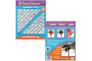 New Leaf Stitches Clearly Perfect Slotted Trimmers Bundled with Clearly Perfect Angle Sewing Template