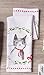 Now Designs Printed Kitchen Towel, Jingle Cat