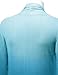 WSK1079 Womens Ombre Open Front Long Cardigan XL Aqua