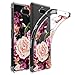 Sony Xperia 10 Plus Case,Sony Xperia 10 Plus Floral Case for Girls Women Shock-Absorption Flexible TPU Rubber Soft Silicone for Sony Xperia 10 Plus(Purple Flower)