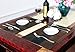 PVC Placemats, Stitching Stain Resistant Eat Mat Weaving Art for Table Heat Crossweave Woven Vinyl Insulation Non-Slip Placemat Set of 4 Piece