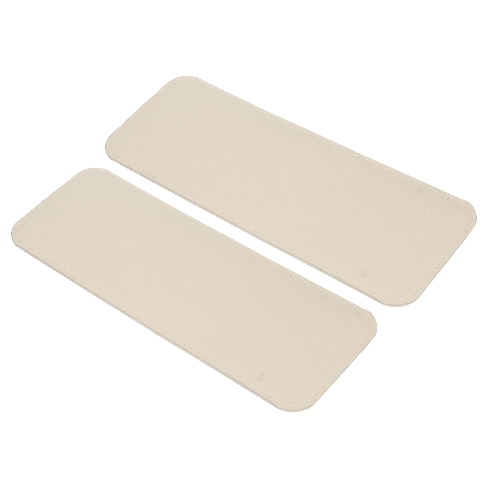 Photo 1 of uxcell 2Pcs Felt Base Shaper, 13.8x5 Inch Rectangle Bag Bottom Shaper Pad Bag Cushion Base Purse Liner Board Insert Arc Corner for Handbags Tote Crossbody Bag Backpack, Beige