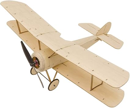 Balsa Wood Micro 3CH Electric Biplane 