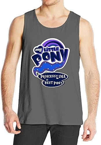 Men's My Little Pony Princess Luna Is Best Pony Logo Tank Top DeepHeather