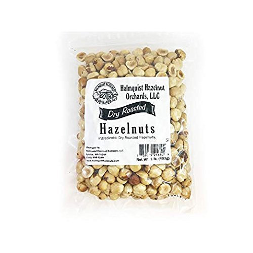 Holmquist Hazelnuts Dry Roasted Hazelnuts Unsalted 1 LB Bag