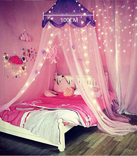 crib canopy with lights