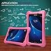 MoKo Samsung Galaxy Tab A 7.0 Case - Kids Friendly Ultra Light Weight Shock Proof Super Protective Cover Case for Samsung Galaxy Tab A 7.0 Inch Tablet 2016 Release (SM-T280 / SM-T285 Version), MAGENTA