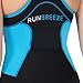 RunBreeze Women's Triathlon Suit | Premium, Padded Performance Tri Suit (as1, numeric, numeric_6, numeric_8, regular, regular, Black/Blue)