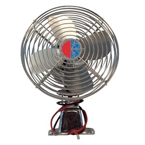 4 HVAC C US (1000641228) Chrome 12V Auxiliary Defrost Fan