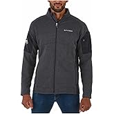 Spyder Men's Empire Full Zip Jacket, Gray/Black, Large