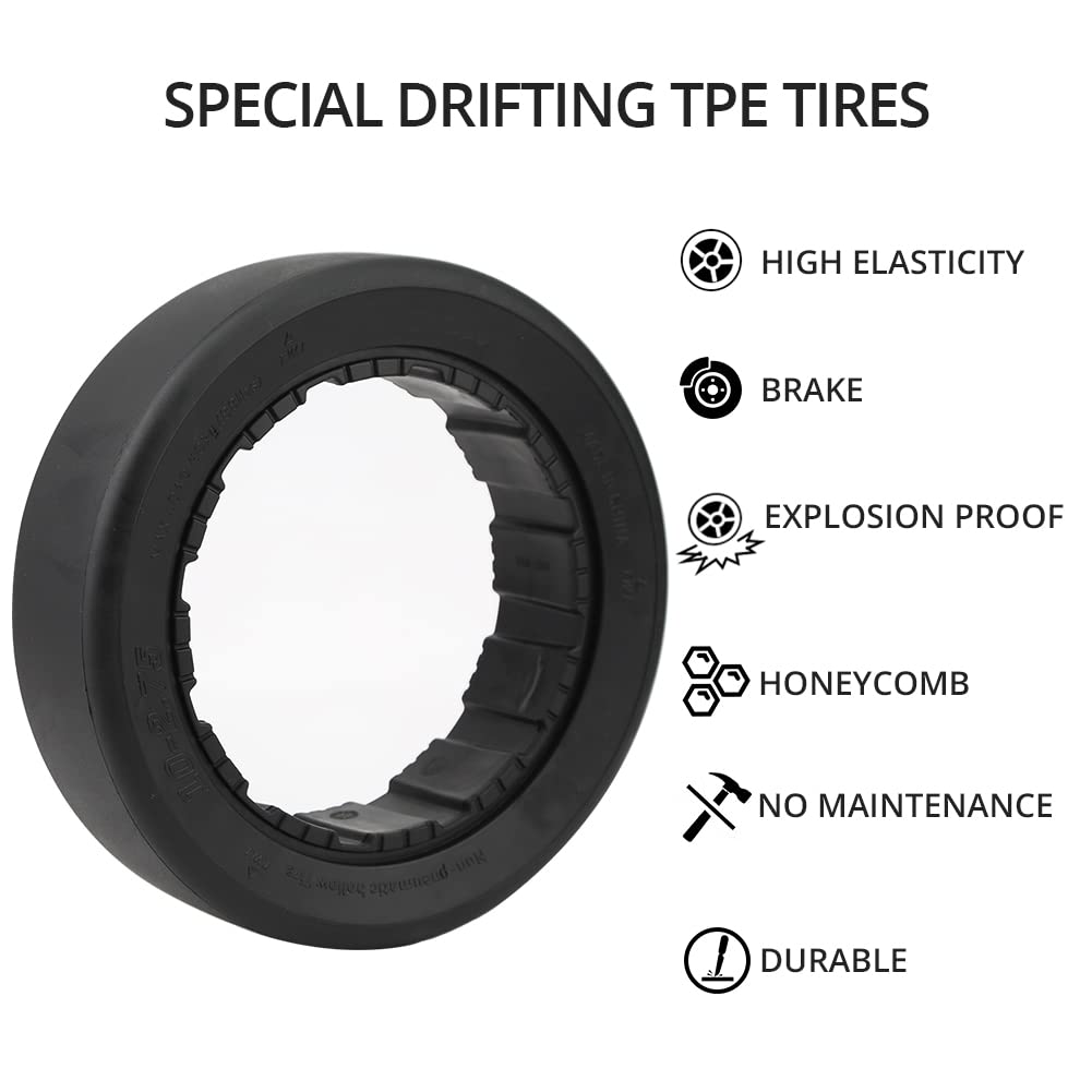 Quick Release Sports Drift Tire are Suitable for Sagway Ninebot S MAX self-Balancing Scooters and Ninebot Gokart Pro Kart Accessories