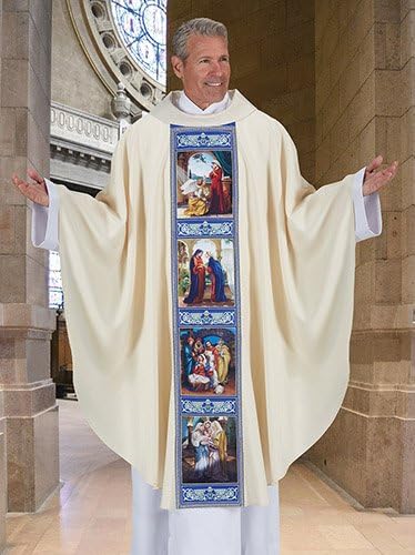 Christian Brands Church Supply YC988 Life of Mary Chasuble