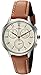 Fossil Women's CH3014 Abilene Chronograph Watch With Dark Brown Leather Band