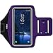 i2 Gear Cell Phone Armband for Running - Workout Phone Holder Case with Adjustable Arm Band Sleeve for Galaxy S10, S9, S8 and iPhone 12, 11, X, XS, XR (Purple)