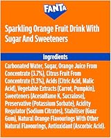 Fanta Orange Can 330 ml Pack of 24 | Refreshing Carbonated Soft Drink view 3