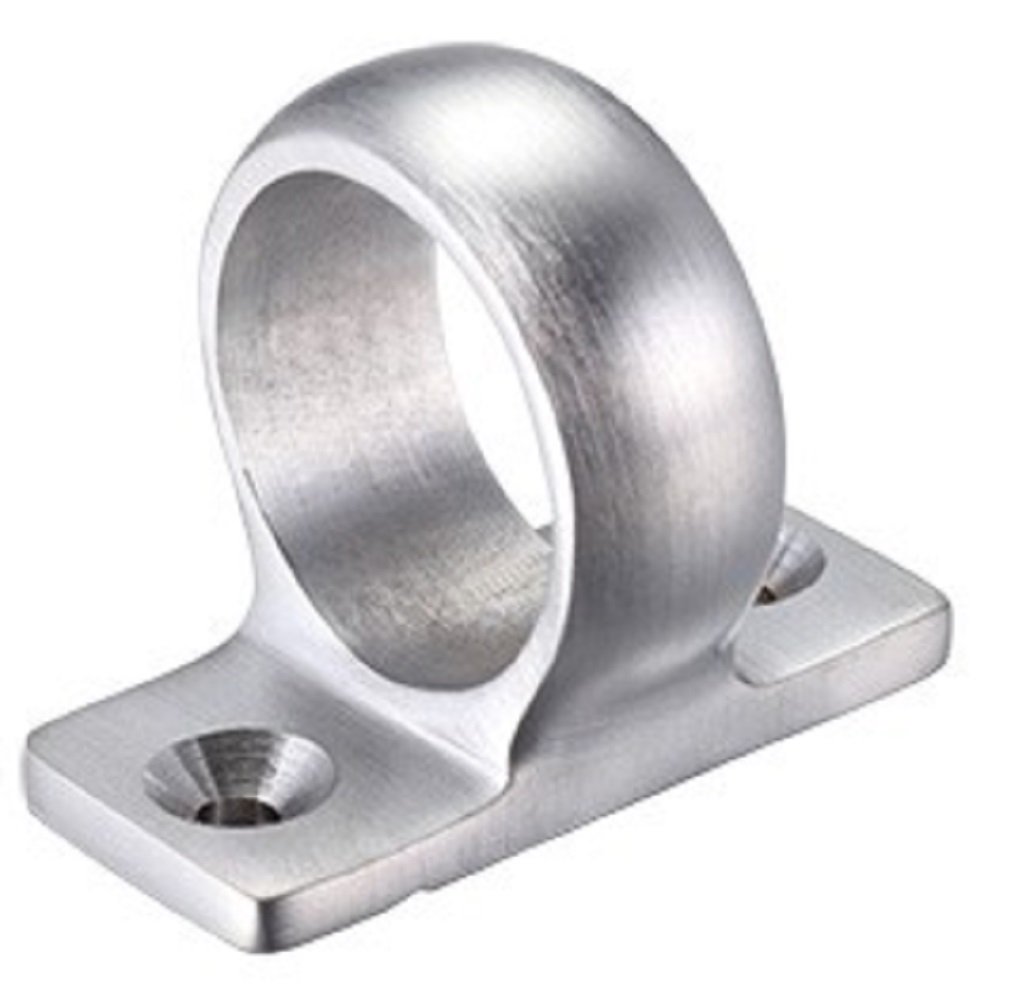 Zoo Hardware Quality Solid Sash Window Eye Ring Pull Lift + Screws (Satin Chrome)