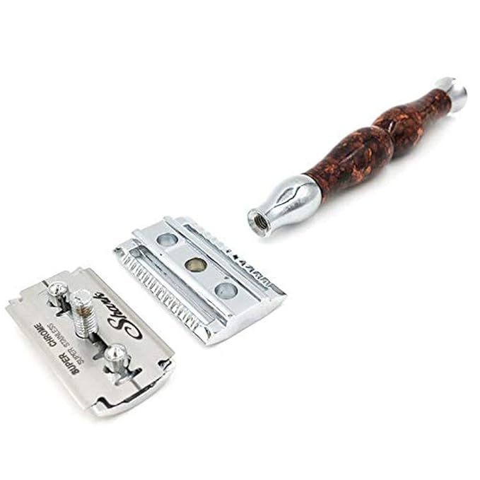 Parker Safety Razor Heavyweight Double Edge Razors and 5 Blades Amazon