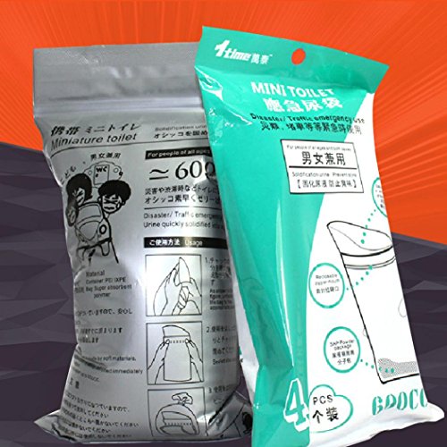 image for Samoii Clearance!4Pcs Amazing Newest Design Outdoor Travelling Pee Bag