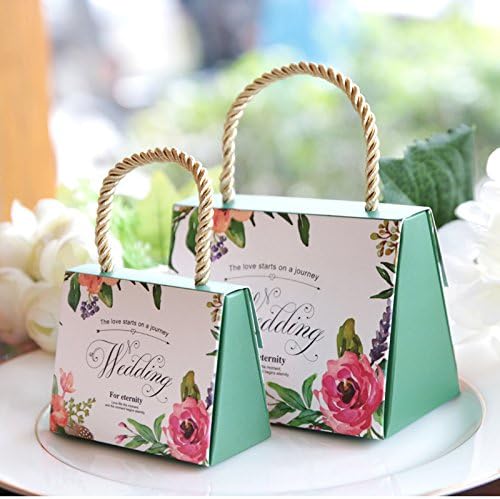 50pcs Butterfly Flower Candy Boxes Wedding favors Portable Gift Box Party Favor Decoration