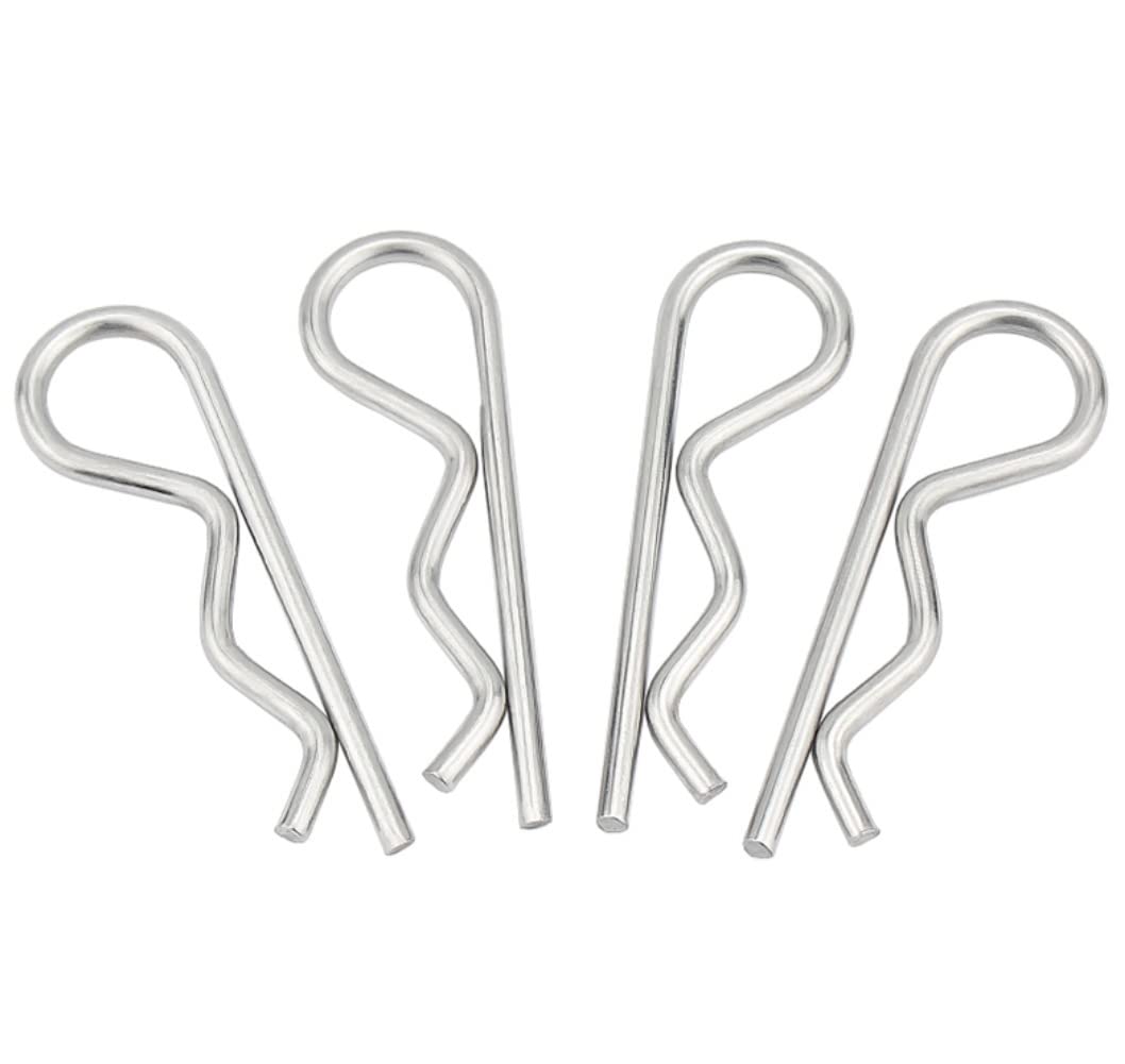 CONPHERON Cotter Pins R Clips Split Pins Carbon Steel Cotter Pin M5×100mm, 3 pcs