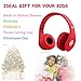 Mokata Headphones Kids Bluetooth 5.4 Wireless Play Time 68H Safe Volume Limit 85/94dB Over-Ear Foldable Headset,Fast Charging,with Aux Cord Built-in Mic for Toddler Child Pad Study Tablet Red