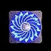 APEVIA AF312L-SBL 120mm Blue LED Ultra Silent Case Fan w/ 15 LEDs & Anti-Vibration Rubber Pads (3-pk)