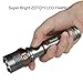 LED Tactical Flashlight, Zotoyi Super Bright 1000 Lumens XML T6 LED Handheld Torch Light 18650 Rechargeable Flashlight Waterproof 5 Light Modes Zoomable Adjust Focus