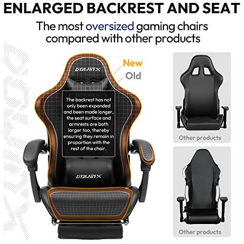 Dowinx Gaming Chair Ergonomic Racing Style Recliner With Massage Lumbar