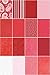 Connecting Threads Print Collection Precut Quilting Fabric Bundle Fat Quarters (Lovely Reds)