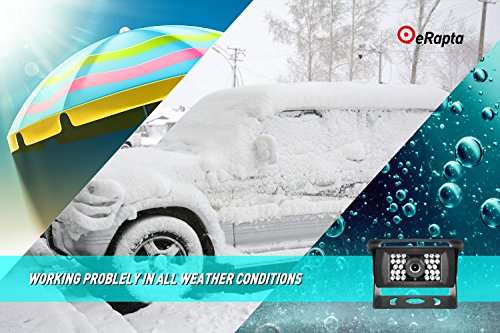 Wireless Backup Camera and Monitor Kit Reverse Rearview Cam Digital Signal 2018 Update for Truck/Trailer/Bus/RV/Pickups/Camper/Motorhome/Van When Reversing Parking Backing Up