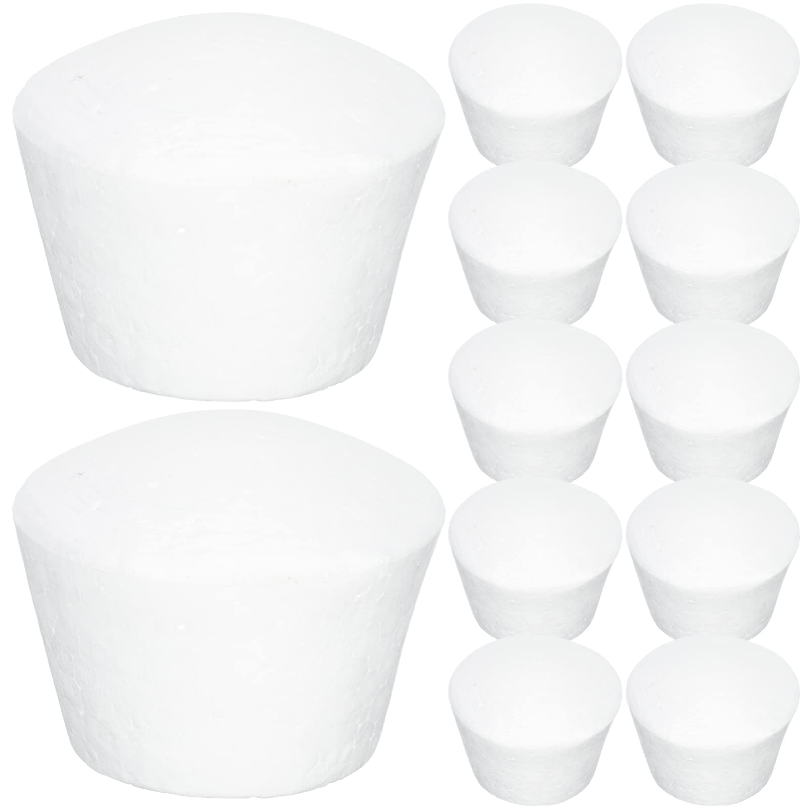 STOBOK 20Pcs Foam Cupcake Models for Diy Cake Decorating Practice Reusable Cake Mold for Wedding Party Display and Craft Projects