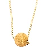 HotMixCold Stardust Necklace/Simple Gold Minimal Necklace, Layering Jewelry/Silver Ball Pendant Necklace, Simple Bridesmaids Gift