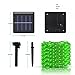 Solar String Lights outdoor 33ft 8 Modes Copper Wire Lights 100 LED Starry Lights waterproof String Lights Decorative lighting for Patio Garden Yard Party Valentines lights(2 PACKS-GREEN)