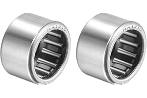 uxcell HK1210 Needle Roller Bearings 12mm Bore 16mm OD 10mm Width Chrome Steel Open End 2pcs
