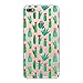 iPhone 7 Plus Case, Eouine Soft TPU Silicone Bumper Back Cover [Slim Fit] [Scratch Resistant] [Shock Absorption ] Clear Protective Cases for Apple iPhone 7 Plus 5.5 inch, Multi Cactus