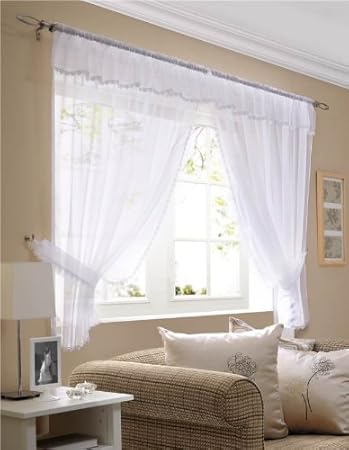 Amazon.de: Fenster Set Vorhänge, Vorhang Volant & Raffrosetten