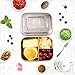 Stainless Steel Bento Lunch Box Containers - Healthy Bento Snack Eco Metal Lunch Box Container for Food Sandwich Thermos Tin, Large Meal Prep Storage Boxes for Adults and Kids with Lid