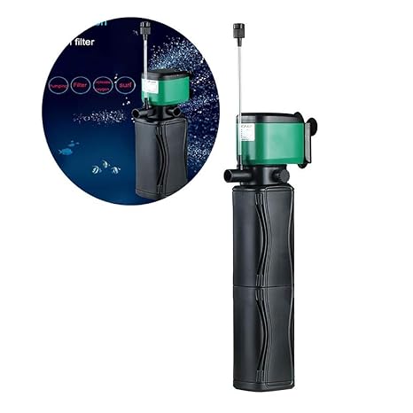 MC.PIG Aquarien Innenfilter  Sterilisator Tauchfilterpumpe 250/350/450/650 Aquarium 3-in-1 Powerhead Interner Filter Tauchwas