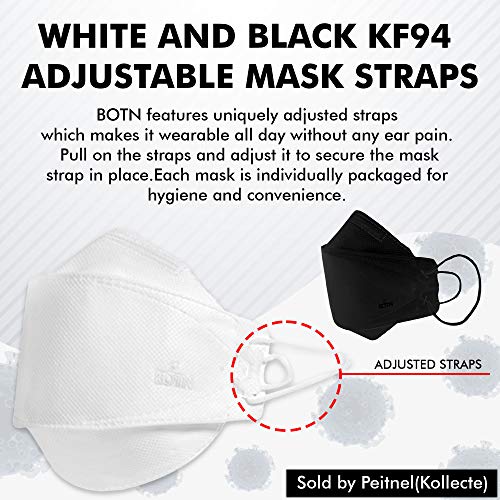 [PACK OF 10] BOTN Korean Black Adjustable Strap KF94 Certified