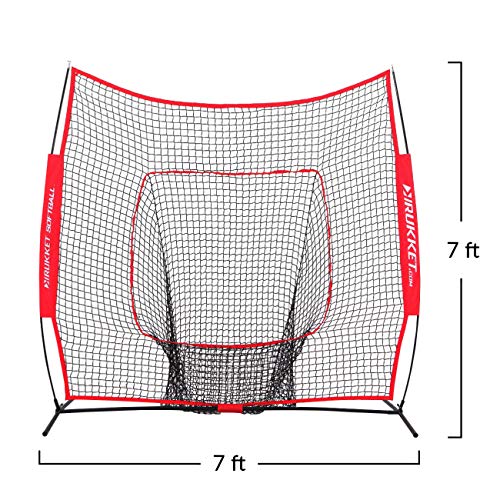 Rukket 7x7 Baseball & Softball Net, Practice Hitting, Pitching, Batting