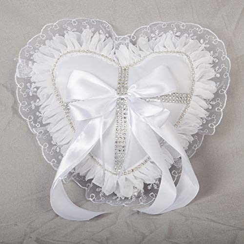 True Love Gift Heart Shaped Fantasy Wedding Ring Pillow Import