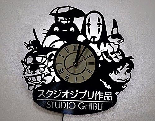Night Light, Wall Lamp, LED Light, Studio Ghibli Wall Clock, Cool Nursery Wall Art Decor Gift