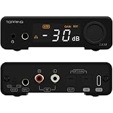 Topping DX1 II Game HiFi DAC Headphone amp - ES9039Q2M DAC 1000mWx2 Fully Balacnced Headphone Amplifier Preamp Gaming Headset Compatible (Black)