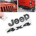Luckily Metal for Jeep Logo Emblem+4X4 Emblem Car Sticker for all Jeep and SUK（Black）