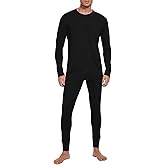 MERINNOVATION Merino Wool Base Layer Set for Men 100% Merino Wool Long Sleeve Thermal Underwear Lite - Midweight Top, Bottom