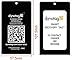 Dynotag® Web Enabled Smart Aluminum Convertible Luggage ID Tag + Braided Steel Loop, with DynoIQ™ & Lifetime Recovery Service (Midnight Black)