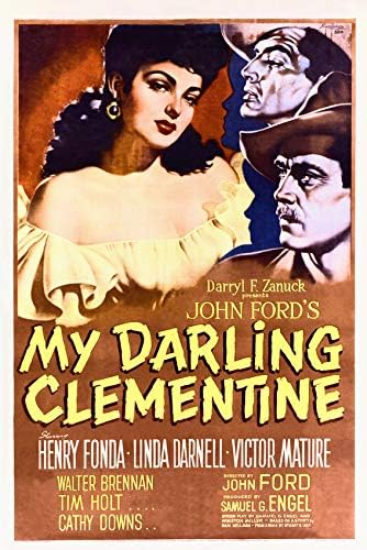 Amazon Com Erthstore 11x17 Inch Wall Poster Of My Darling Clementine John Ford Classic Henry Fonda Linda Darnell Posters Prints