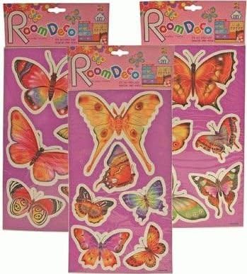 Butterfly Reusable Stickers (1-Pack Random) (Great Wall Decorations)