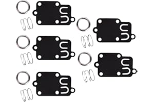 BUCKBOCK Set of 5,Carburetor Diaphragm Gasket kit for Briggs & Stratton 2hp Thru 5hp Engines 270026 272538 272538S 272637 4157 4168 5021 5021K 690766 221377 Spring Cap